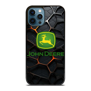 JOHN DEERE TRACTOR LOGO STEEL EMBLEM iPhone 12 Pro Max Case Cover