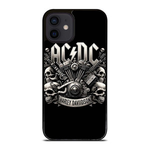 ACDC AC DC HARLEY DAVIDSON LOGO iPhone 12 Mini Case Cover ACDC AC DC HARLEY DAVIDSON LOGO iPhone 12 Mini Case Cover