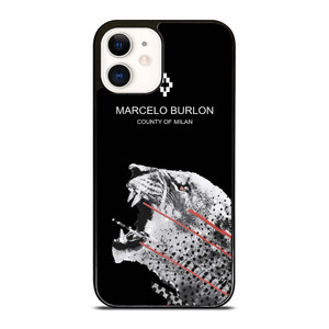 MARCELO BURLON TIGER LOGO iPhone 12 Case Cover MARCELO BURLON TIGER LOGO iPhone 12 Case Cover