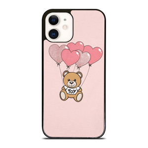 MOSCHINO TOY LOVE BALLON iPhone 12 Case Cover MOSCHINO TOY LOVE BALLON iPhone 12 Case Cover