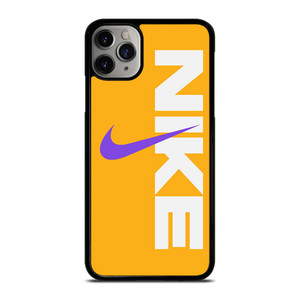 NIKE LOGO PURPLE YELLOW iPhone 11 Pro Max Case Cover