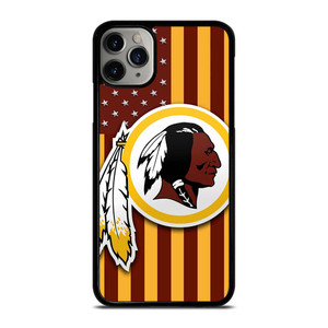 WASHINGTON REDSKINS LOGO USA FLAG iPhone 11 Pro Max Case Cover