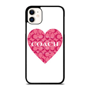 COACH NEW YORK PINK HEART iPhone 11 Case Cover