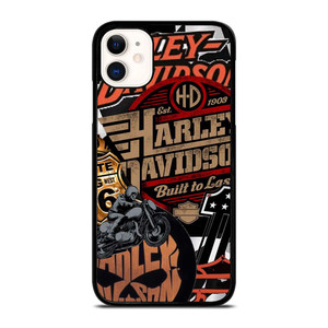 HARLEY DAVIDSON MOTORCYCLE LOGO COLLAGE iPhone 11 Case Cover