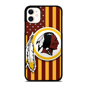 WASHINGTON REDSKINS LOGO USA FLAG iPhone 11 Case Cover WASHINGTON REDSKINS LOGO USA FLAG iPhone 11 Case Cover