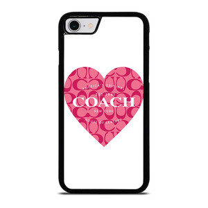 COACH NEW YORK PINK HEART iPhone SE 2022 Case Cover