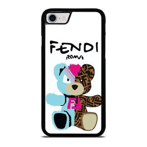 FENDI ROMA BEAR LOGO iPhone SE 2022 Case Cover