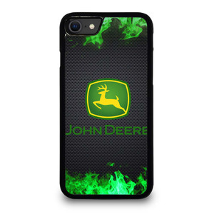 JOHN DEERE TRACTOR LOGO GREEN FIRE iPhone SE 2020 Case Cover JOHN DEERE TRACTOR LOGO GREEN FIRE iPhone SE 2020 Case Cover