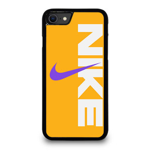 NIKE LOGO PURPLE YELLOW iPhone SE 2020 Case Cover NIKE LOGO PURPLE YELLOW iPhone SE 2020 Case Cover