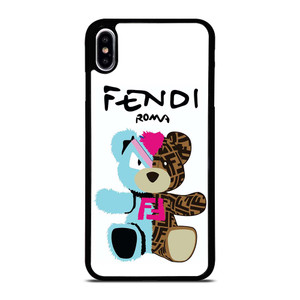 FENDI ROMA BEAR LOGO iPhone XS Max Case Cover