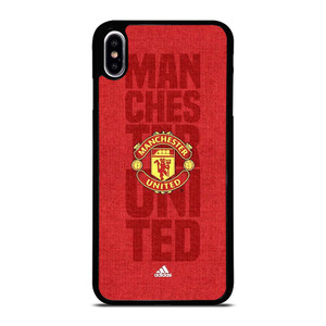 MANCHESTER UNITED FC LOGO ADIDAS iPhone XS Max Case Cover MANCHESTER UNITED FC LOGO ADIDAS iPhone XS Max Case Cover