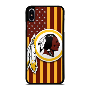 WASHINGTON REDSKINS LOGO USA FLAG iPhone XS Max Case Cover WASHINGTON REDSKINS LOGO USA FLAG iPhone XS Max Case Cover