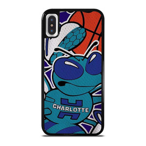 CHARLOTTE HORNETS BASKTEBALL TEAM LOGO iPhone X / XS Case Cover CHARLOTTE HORNETS BASKTEBALL TEAM LOGO iPhone X / XS Case Cover