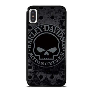 HARLEY DAVIDSON MOTORCYCLE IRON SKULL iPhone X / XS Case Cover