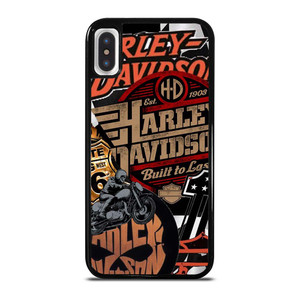 HARLEY DAVIDSON MOTORCYCLE LOGO COLLAGE iPhone X / XS Case Cover