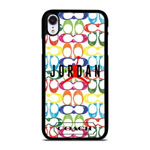 COACH NEW YORK AIR JORDAN COLORFUL iPhone XR Case Cover