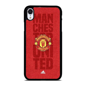 MANCHESTER UNITED FC LOGO ADIDAS iPhone XR Case Cover MANCHESTER UNITED FC LOGO ADIDAS iPhone XR Case Cover