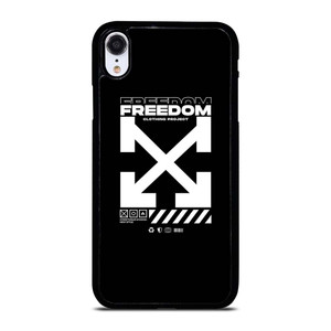 OFF WHITE CLOTHING FREEDOM iPhone XR Case Cover