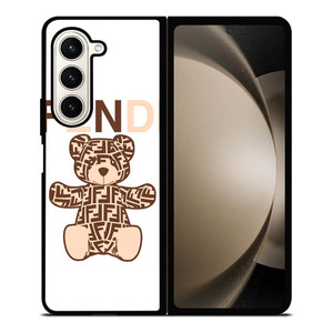 FENDI ROMA BROWN BEAR Samsung Galaxy Z Fold 5 Case Cover