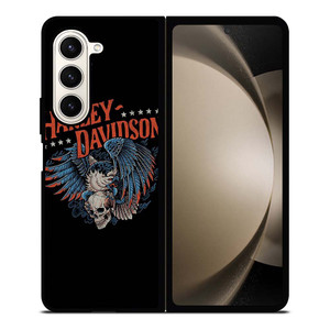 HARLEY DAVIDSON LOGO SKULL EAGLE Samsung Galaxy Z Fold 5 Case Cover HARLEY DAVIDSON LOGO SKULL EAGLE Samsung Galaxy Z Fold 5 Case Cover