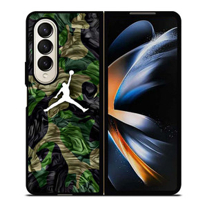 AIR JORDAN LOGO CAMO Samsung Galaxy Z Fold 4 Case Cover
