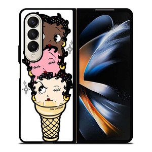 BETTY BOOP ICE CREAM Samsung Galaxy Z Fold 4 Case Cover
