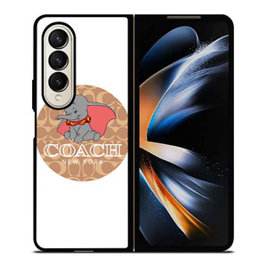 COACH NEW YORK DUMBO DISNEY Samsung Galaxy Z Fold 4 Case Cover COACH NEW YORK DUMBO DISNEY Samsung Galaxy Z Fold 4 Case Cover