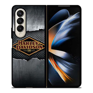 HARLEY DAVIDSON LOGO 120 YEARS Samsung Galaxy Z Fold 4 Case Cover HARLEY DAVIDSON LOGO 120 YEARS Samsung Galaxy Z Fold 4 Case Cover