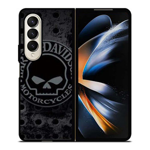 HARLEY DAVIDSON MOTORCYCLE IRON SKULL Samsung Galaxy Z Fold 4 Case Cover