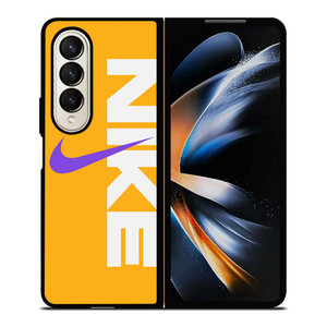 NIKE LOGO PURPLE YELLOW Samsung Galaxy Z Fold 4 Case Cover NIKE LOGO PURPLE YELLOW Samsung Galaxy Z Fold 4 Case Cover