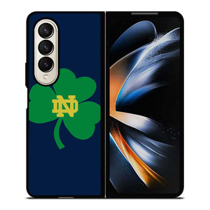 NOTRE DAME FIGHTING IRISH CLOVER LOGO Samsung Galaxy Z Fold 4 Case Cover
