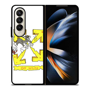 OFF WHITE TOM AND JERRY Samsung Galaxy Z Fold 4 Case Cover OFF WHITE TOM AND JERRY Samsung Galaxy Z Fold 4 Case Cover