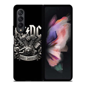 ACDC AC DC HARLEY DAVIDSON LOGO Samsung Galaxy Z Fold 3 Case Cover ACDC AC DC HARLEY DAVIDSON LOGO Samsung Galaxy Z Fold 3 Case Cover