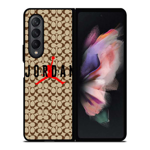 COACH NEW YORK AIR JORDAN BROWN Samsung Galaxy Z Fold 3 Case Cover COACH NEW YORK AIR JORDAN BROWN Samsung Galaxy Z Fold 3 Case Cover