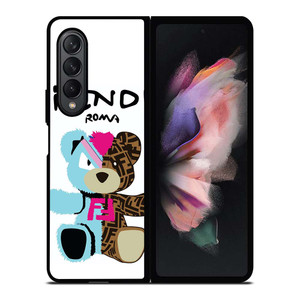 FENDI ROMA BEAR LOGO Samsung Galaxy Z Fold 3 Case Cover
