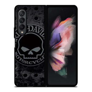 HARLEY DAVIDSON MOTORCYCLE IRON SKULL Samsung Galaxy Z Fold 3 Case Cover HARLEY DAVIDSON MOTORCYCLE IRON SKULL Samsung Galaxy Z Fold 3 Case Cover