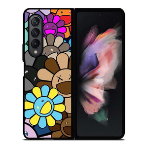 KAWS X TAKASHI MURAKAMI FLOWER Samsung Galaxy Z Fold 3 Case Cover