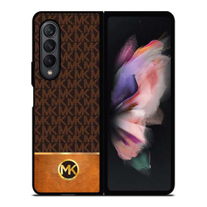 MICHAEL KORS MK LOGO BROWN ICON Samsung Galaxy Z Fold 3 Case Cover