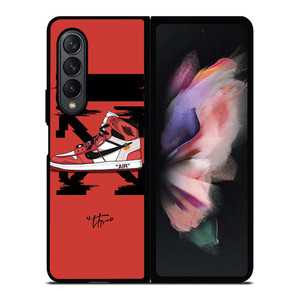 OFF WHITE NIKE AIR JORDAN Samsung Galaxy Z Fold 3 Case Cover