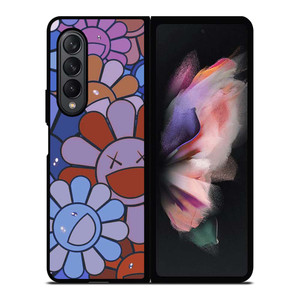 TAKASHI MURAKAMI FLOWER X KAWS Samsung Galaxy Z Fold 3 Case Cover