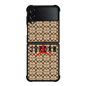 COACH NEW YORK AIR JORDAN BROWN Samsung Galaxy Z Flip 4 Case Cover COACH NEW YORK AIR JORDAN BROWN Samsung Galaxy Z Flip 4 Case Cover