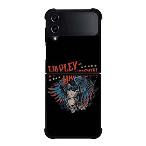 HARLEY DAVIDSON LOGO SKULL EAGLE Samsung Galaxy Z Flip 4 Case Cover HARLEY DAVIDSON LOGO SKULL EAGLE Samsung Galaxy Z Flip 4 Case Cover