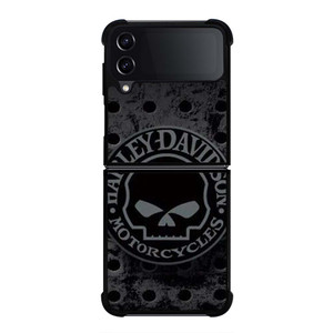 HARLEY DAVIDSON MOTORCYCLE IRON SKULL Samsung Galaxy Z Flip 4 Case Cover