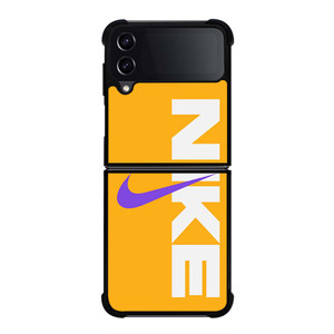 NIKE LOGO PURPLE YELLOW Samsung Galaxy Z Flip 4 Case Cover NIKE LOGO PURPLE YELLOW Samsung Galaxy Z Flip 4 Case Cover