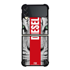 DIESEL CLOTHING TIGER Samsung Galaxy Z Flip 3 Case Cover DIESEL CLOTHING TIGER Samsung Galaxy Z Flip 3 Case Cover