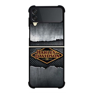 HARLEY DAVIDSON LOGO 120 YEARS Samsung Galaxy Z Flip 3 Case Cover HARLEY DAVIDSON LOGO 120 YEARS Samsung Galaxy Z Flip 3 Case Cover