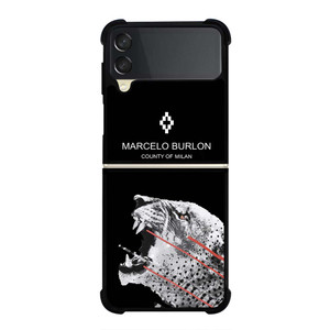 MARCELO BURLON TIGER LOGO Samsung Galaxy Z Flip 3 Case Cover MARCELO BURLON TIGER LOGO Samsung Galaxy Z Flip 3 Case Cover