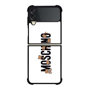 MOSCHINO BEAR LOGO Samsung Galaxy Z Flip 3 Case Cover MOSCHINO BEAR LOGO Samsung Galaxy Z Flip 3 Case Cover