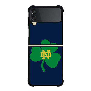 NOTRE DAME FIGHTING IRISH CLOVER LOGO Samsung Galaxy Z Flip 3 Case Cover NOTRE DAME FIGHTING IRISH CLOVER LOGO Samsung Galaxy Z Flip 3 Case Cover