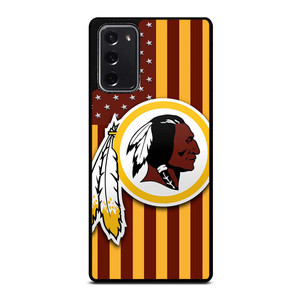 WASHINGTON REDSKINS LOGO USA FLAG Samsung Galaxy Note 20 Case Cover